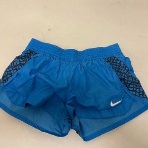 blue nike women’s medium athletic shorts